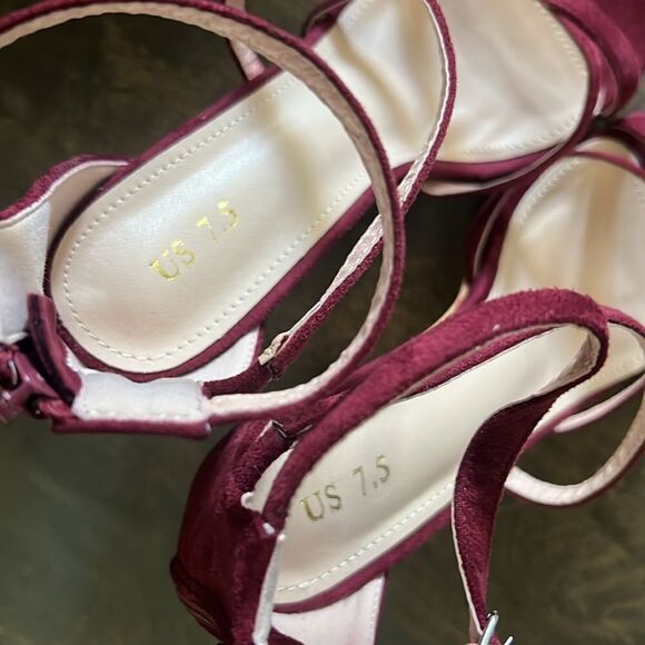 Alegra K Round Toe Strappy Platform Stiletto Heel Sandals - Picture 11 of 14